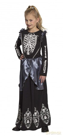 Boland: Pc. Child Costume Skeleton Queen (7-9 Years) H. Costume Skeleton Queen (7-9)