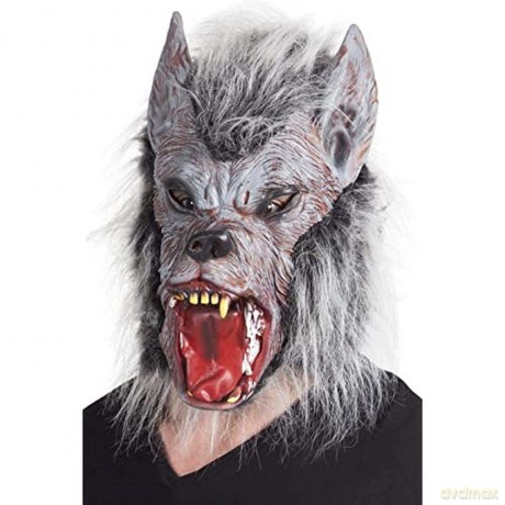 Boland: Pc. Latex Mask Werewolf With Fur H