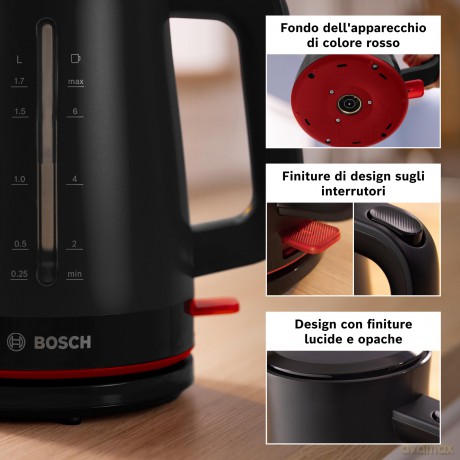 Bollitore Mymoment 1.7l Nero