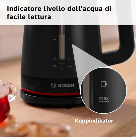 Bollitore Mymoment 1.7l Nero