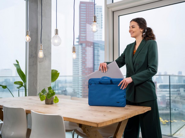 Bologna Laptop Bag 16" Eco Blue