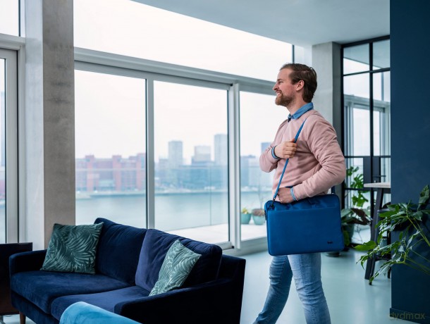 Bologna Laptop Bag 16" Eco Blue