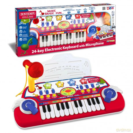 Bontempi 12 2932: Tastiera Elettronica A 24 Tasti Con Microfono E Leggio