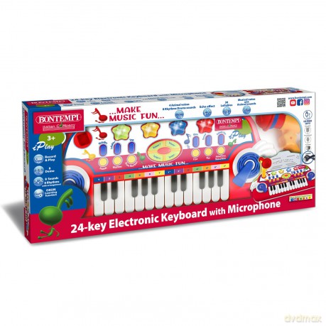 Bontempi 12 2932: Tastiera Elettronica A 24 Tasti Con Microfono E Leggio