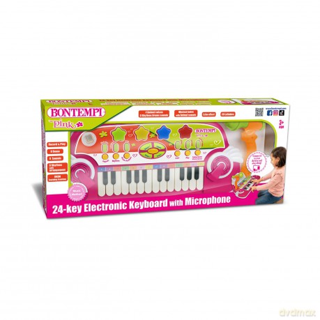 Bontempi 12 2972: Tastiera Da Tavolo 24 Tasti Con Microfono E Leggio