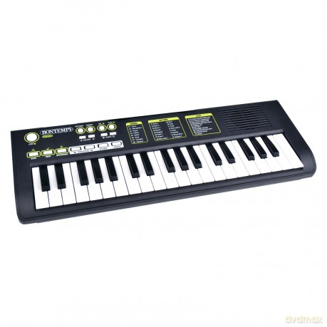 Bontempi 15 3770: Tastiera Scuola A 37 Tasti Passo Medio, Cavo Alimentazione, Leggio E Presa Cuffia (C