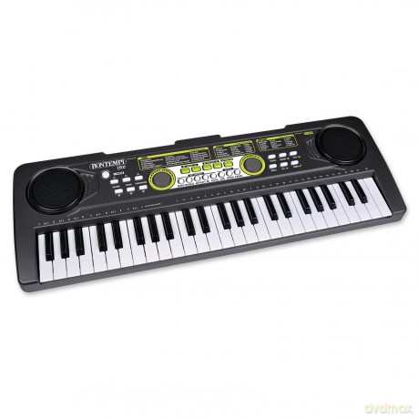 Bontempi 15 4970: Tastiera 49 Tasti Lite - Passo 1,5 Cm Con Presa Cuffie, Striscia Pentagrammata, Met