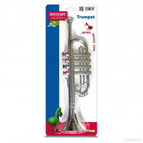 Bontempi 32 3802 4-Note Trumpet In Blister Pack