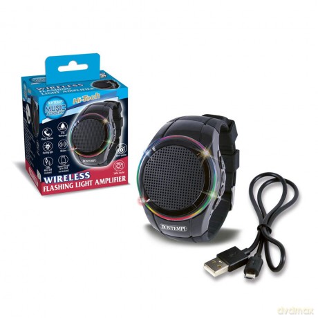 Bontempi 48 1100 - Wireless Watch Amplifier Con Luci A Led Microfono Integrato