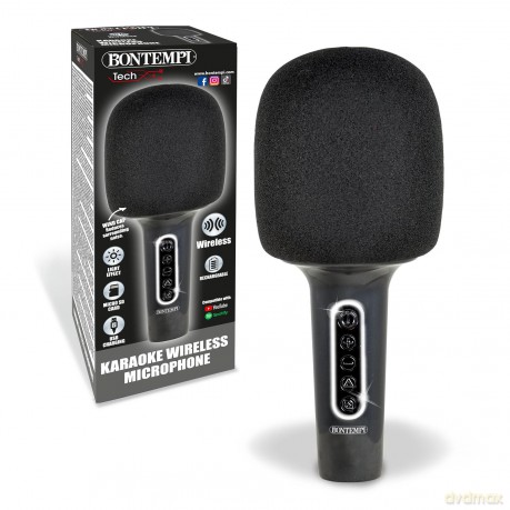 Bontempi 48 5020: Microfono Karaoke Wireless Con Altoparlante, Riduzione Rumore Di Sottofondo Ed Effet