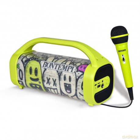 Bontempi 49 0230: Amplificatore Wireless Con Microfono Dinamico, Effetti Luminosi, Funzione Tws Ed Eff