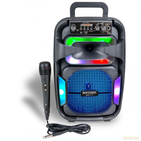 Bontempi 49 1030: Amplificatore Wireless Con Microfono Dinamico, Effetti Luminosi, Regolatore Alti E B