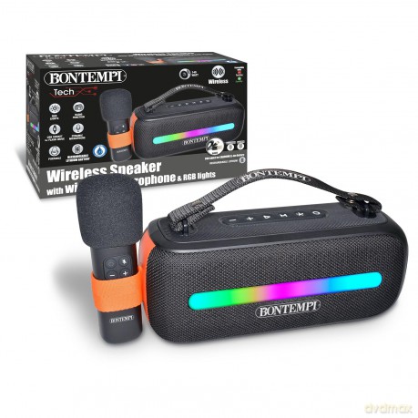 Bontempi 49 1050: Amplificatore Wireless Con Microfono Wireless, Effetti Luminosi