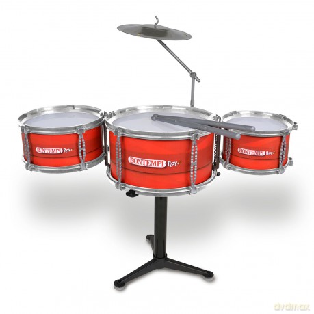 Bontempi 51 3340: Drum Set Con 3 Tamburi E Piatti