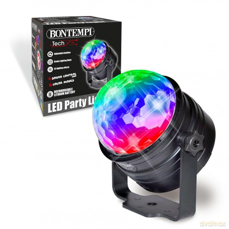 Bontempi 89 1020: Disco Ball Luminosa Con Telecomando E Batteria Al Lithio Ricaricabile