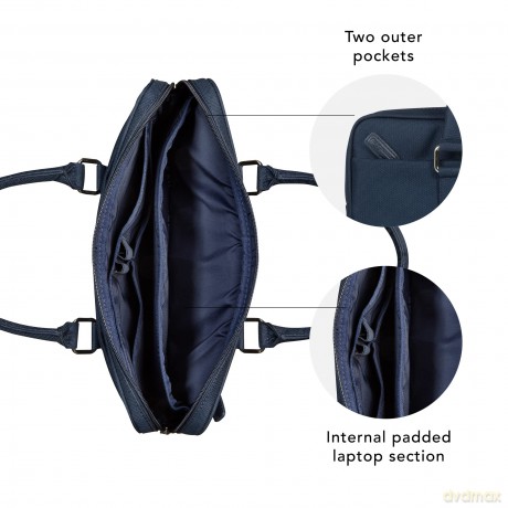 Borsa Avenue15 Nylon Riciclato Blu