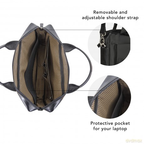 Borsa Pelle Amalienborg 15 Nero