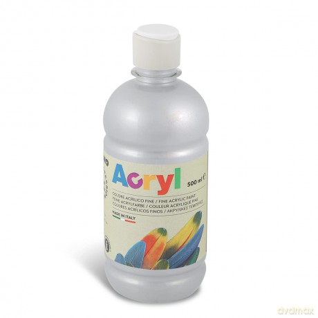 Bott 500ml Temp Acrilica Argento