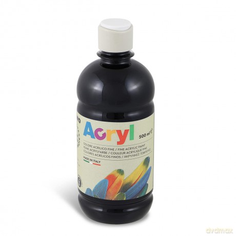 Bottiglia 500ml Temp Acrilica Nero