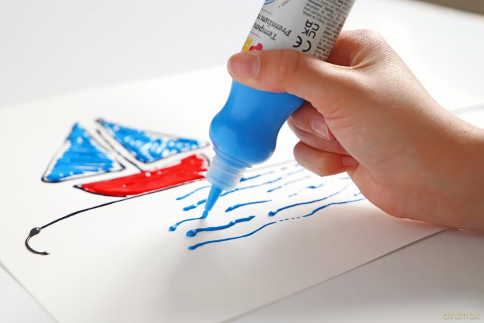Bottiglia 50ml Tempera Bianco