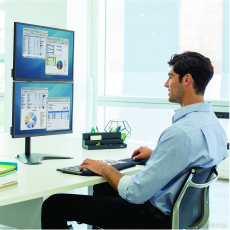 Braccio Monitor Doppio Vert. Prof.