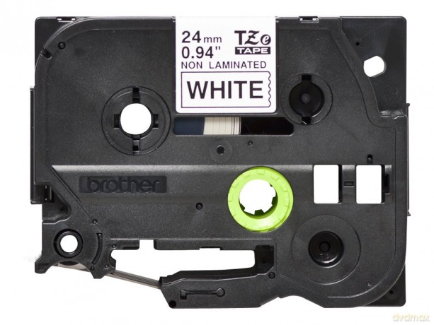Bro 24mm Blk On White Tape Matt