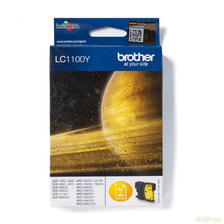Brother Original Lc1100y Yellow Ink Cartridge