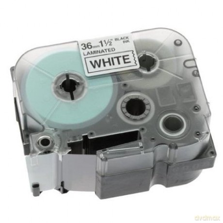 Brother Tzes261 Black On White 36mm Strong Adhesive