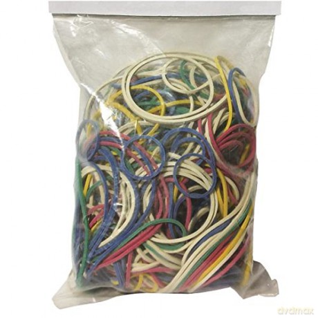 Busta 1kg Elastici Gomma 120x8 Blu