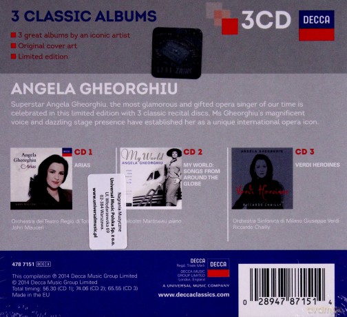 Angela Gheorghiu: 3 Classic Albums [3CD]