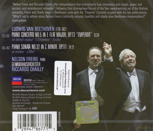 Nelson Freire: Beethoven Piano Concerto 5 [CD]