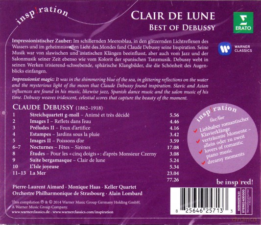 Aimard / Lombard / Haas: Clair De Lune: Best Of Debussy [CD]