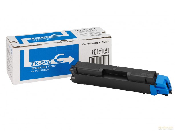 C5150dn, Tk-580c, Cyan, 2,8k (Stk)-Kyocera Tonerkit Tk-580c Cyan 2,8k
