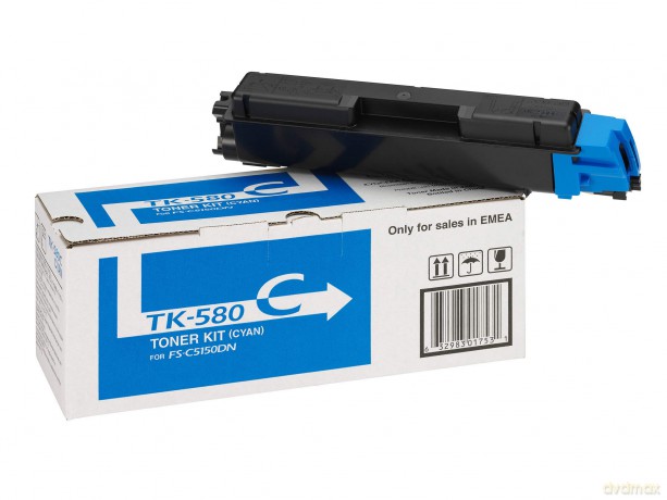 C5150dn, Tk-580c, Cyan, 2,8k (Stk)-Kyocera Tonerkit Tk-580c Cyan 2,8k
