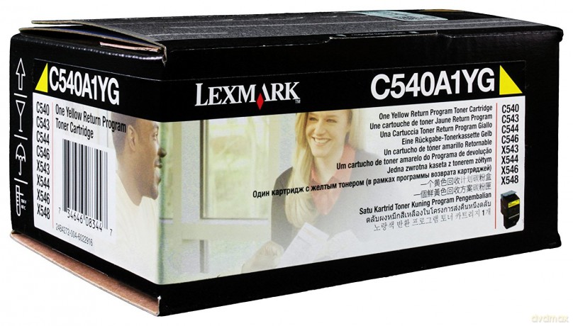 C54x/X54x Yellow Ret Prg Toner 1k Pages