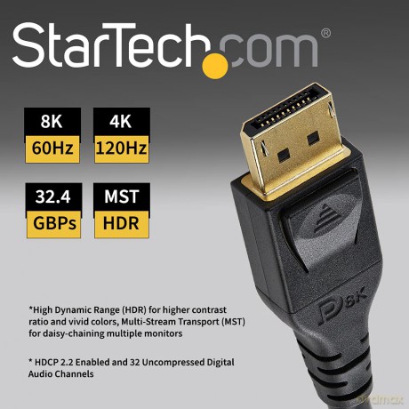 Cable - Displayport 1,4 - 5m 16,4 Ft