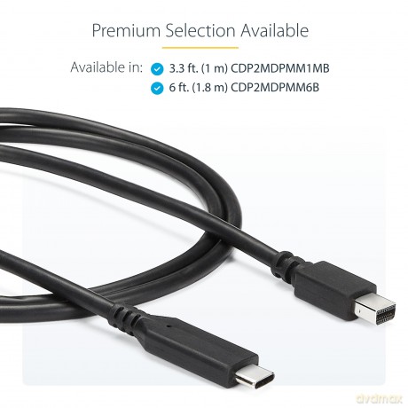 Cable Usb C To Mini Displayport 1,8m