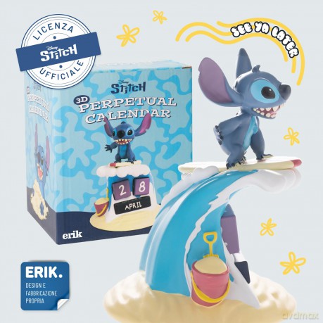 Wieczny kalendarz dekoracyjny Disney Stitch Surf