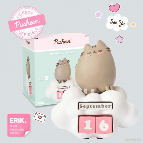 Wieczny kalendarz dekoracyjny Pusheen The Cat Pusheen Purrfect Love