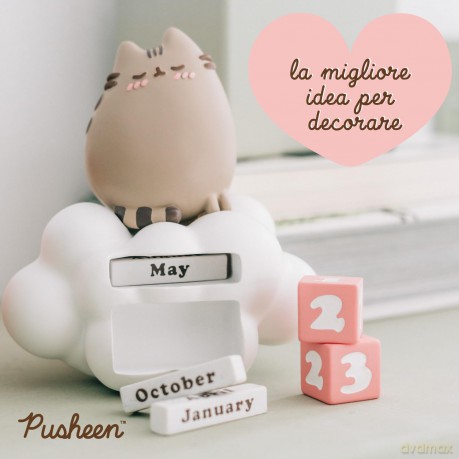 Wieczny kalendarz dekoracyjny Pusheen The Cat Pusheen Purrfect Love