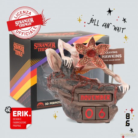 Wieczny kalendarz dekoracyjny Stranger Things Demogorgon