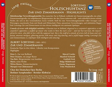 Wunderlich/Hildebrandt/Frick/Cordes: Holzschuhtanz: Zar Und Zimmermann - Highlights [CD]