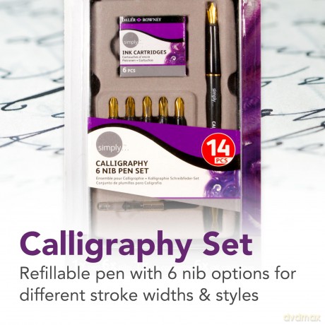Calligrafia Simply Ass. 14 Pezzi
