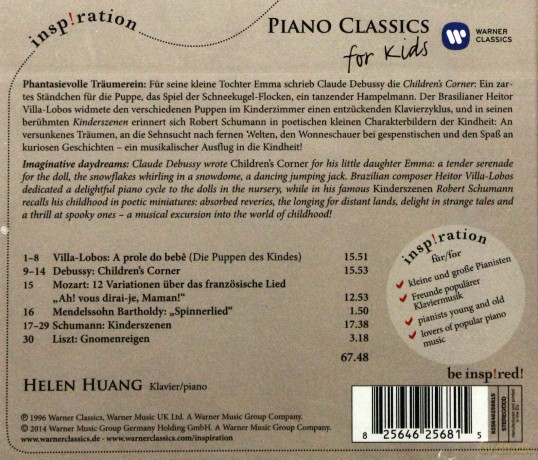 Helen Huang: Kindersyenen - Piano For Kids [CD]