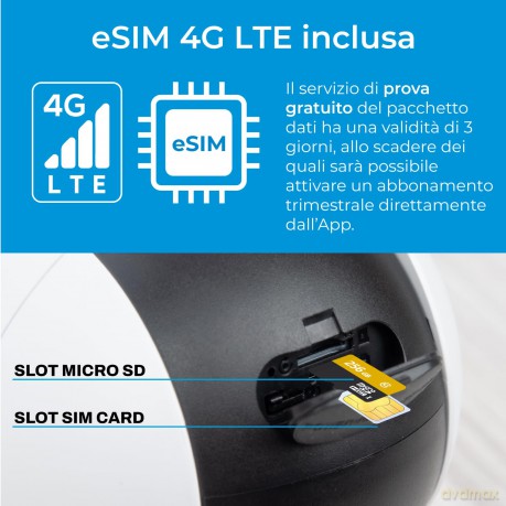 Camera Bat 4g Redie+ 2k Pt Esterno