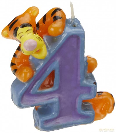 Candelina Winnie The Pooh E Amici Numero 4