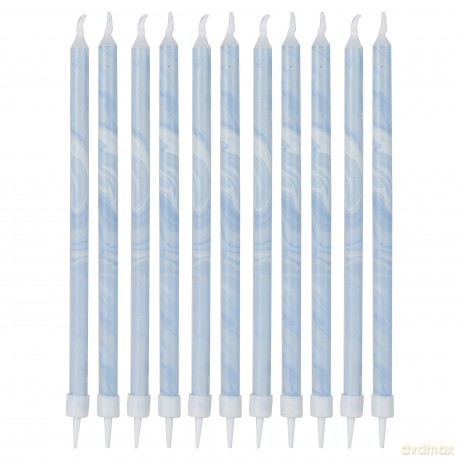 Candles - Tall Skinny - Blue Marble