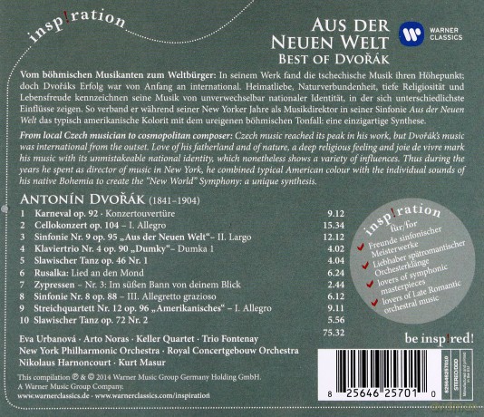 Aus Der Neuen Welt: Best Of Dvorak [CD]