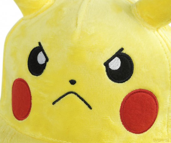 Cap Pokemon Pikachu Mad Face Plush