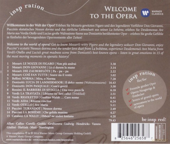 Various Artists: Welcome To The Opera [CD]